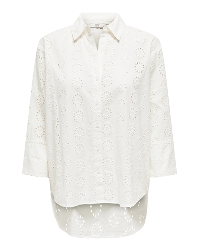 JDY - JDYTallie Long Skjorte - Cloud Dancer